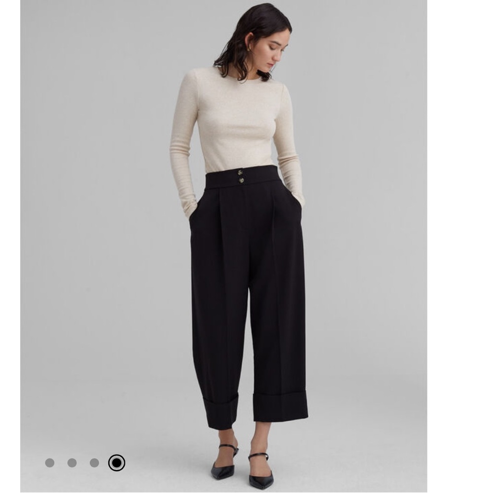 Club Monaco Pleated High Rise Pants